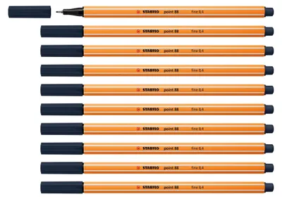 Produktbild von Fineliner - STABILO point 88 - 10er Pack - paynesgrau