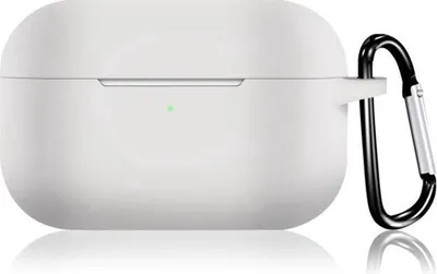 Immagine prodotto di Custodia protettiva per Apple AirPods, compatibile con AirPods Pro, in silicone trasparente, con clip