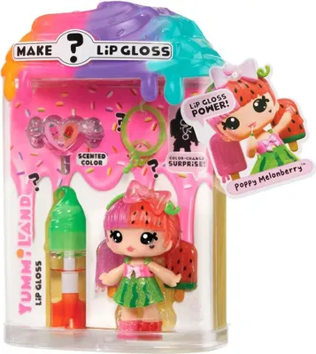 Obrázok produktu pre MGA Entertainment Yummiland Mystery Lip Gloss Doll - Poppy Melonberry, Malá bábika, Žena, 4 rok / roky, Chlapec / dievča, Viacfarebný