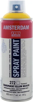Produktbild von Amsterdam Sprühfarbe Spraydose hochpigmentiert 400 ml Transparentgelb Mittel 272