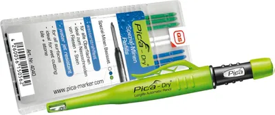 Produktbild von Pica Tieflochmarker Set, Pica Dry graphit + Ersatzminen wasserstrahlfest