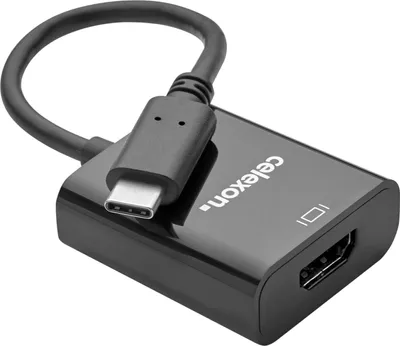 Produktbild von celexon USB-C auf HDMI M/F Adapter, schwarz