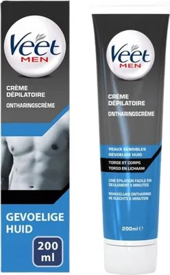 Produktbild von Veet For Men Sensitive Skin Depilatory Cream 200ml
