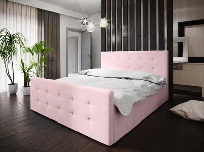 Produktbild von Boxspring-Doppelbett VASILISA 1 – 140x200, Rosa
