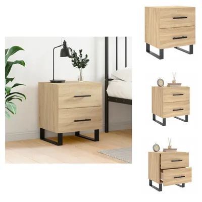 Obrázok produktu pre vidaXL Nočný stolík Sonoma dub 40x35x47,5 cm materiál na báze dreva - Nočné stolíky