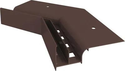 Produktbild von Renoplast Aluminium Traufprofil W20 Belüftungsboden, Innenecke 135°, Braun