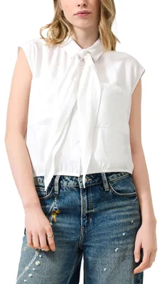 Produktbild von s.Oliver Damen Bluse – Ärmellos, Hemdkragen, Twill, Regular Fit