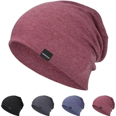 Produktbild von Mütze Damen Herren Leichte Slouch Beanie Atmungsaktiv Elastisch Rosa Einheitsgröße