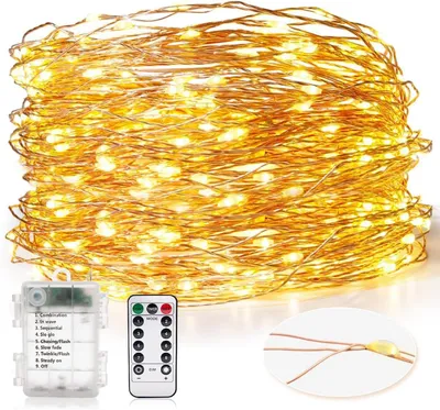 Imagen del producto de Luces de cadena con batería - 30 metros, 300 LEDs, ideales para decoración
