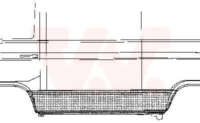 Produktbild von VAN WEZEL Seitenwand Reparaturblech für VW TRANSPORTER III Bus Transporter T3 Kastenwagen TRANSPORTER III Pritsche/Fahrgestell