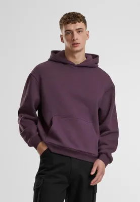Produktbild von Urban Classics Herren-Kapuzenpullover mit Kapuze Demiay lila XL