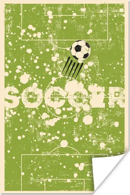 Produktbild von MuchoWow® Poster Zitate - Jahrgang - Fußball - Sport 20x30 cm - Papierdruck