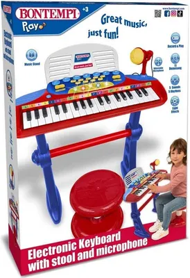 Image de Bontempi Keyboard jouet électronique avec 37 touches et microphone