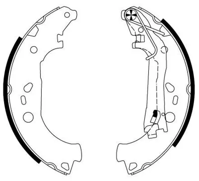 Produktbild von TEXTAR Bremsbackensatz Trommelbremse Hinten für FIAT QUBO (225) 229mm 91067600