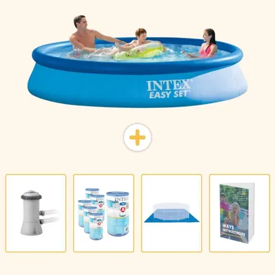 Productafbeelding van Easy Set Zwembad - Rond - 366x76 cm - 5-delig - SCB103