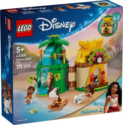 Obrázok produktu pre LEGO Disney Princess Vaiana a zábava na ostrove, Stavebnica, 5 rok / roky, Plast, 175 kusov, 309 g