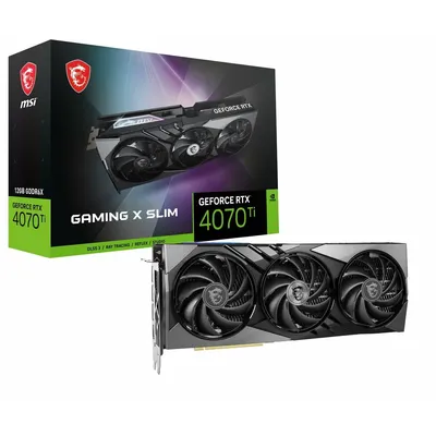 Produktbild von MSI GeForce RTX 4070 Ti GAMING X SLIM WHITE 12G