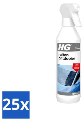 Produktbild von 25 x HG Scheibenenteiser Spray - 500 ml - Vorteilspackung - 25 Stücke