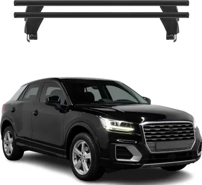 Image de Menabo Barres de toit transversales pour Audi Q2 2017-2025 Alu Noir ABE