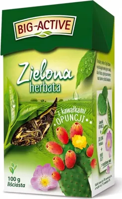 Zdjęcie produktu dla Big-Active - Herbata zielona z opuncją (100g)