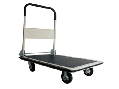 Produktbild von Toolland Faltbarer Plattformwagen aus Stahl schwarz 300 kg Tragkraft mit rutschfester Plattform