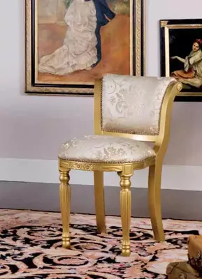 Produktbild von Esszimmer Stuhl mit Armlehne Klassisch Neu Designer Polster Sitzmöbel
