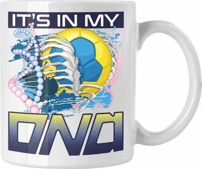 Produktbild von Trendation - Handball Tasse Geschenk für Handball-Spieler Trainer Geschenkidee Spruch (Weiß)