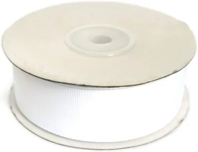 Ripsband 6 mm x 20 m, Polyester, Weiß #01