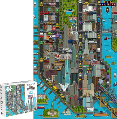 Produktbild von Bopster - Stadtkarte New York Puzzle- 500 Stücke