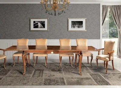 Produktbild von Esstisch Design Möbel Einrichtung Tische Holz Tisch Esstische Luxus Italienische