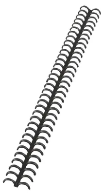 Image de GBC ClickBind - 8 mm - 34 anneaux - A4 (210 x 297 mm) - 45 feuilles - noir - 50 pcs. peignes de reliure refermables (388019e)