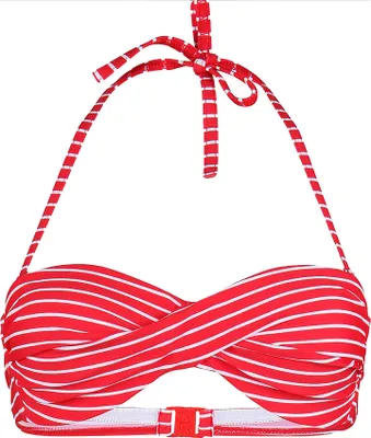 Produktbild von stuf St. Tropez 4-L Damen Bandeau Bikini rot 36