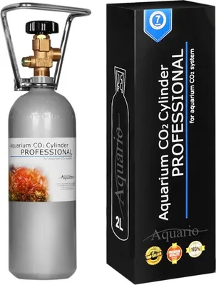 Obrázek produktu pro Butla CO2 Aquario BLUE 2l 47cm - nová s ventilem Aquario