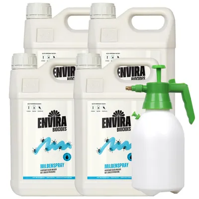 Produktbild von Envira Milben Abwehrspray 4x5Lmit 2L Drucksprüher