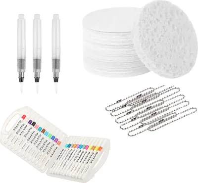 Produktbild von Magisches Schaumtextur-Malset, 3D-Zeichnung, magischer Leinwandschwamm mit Wasserpinsel, Puffy Popcorn-Malset, DIY-Blasen-Zeichenstifte, Künstlerbedarf