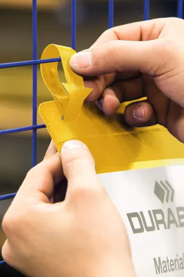 Obrázok produktu pre Odolné sieťované vrecká na krabice s chlopňou A4 vysoké 50 ks, žlté 175004