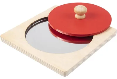 Immagine prodotto di Puzzle per bambini a forma di specchio, in legno, per l'apprendimento precoce
