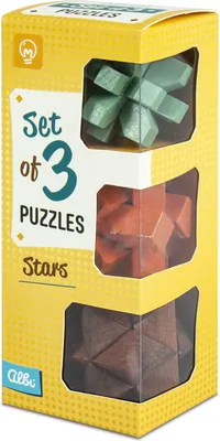 Produktbild von Satz mit 3 Puzzles - Sterne