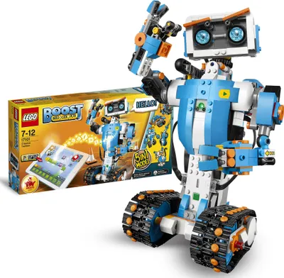 Produktbild von LEGO 17101 Boost Programmierbares Roboticset, App-gesteuertes Modell mit Roboter-Spielzeug und Bluetooth Hub, Geburtstagsgeschenk für Kinder