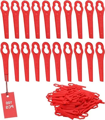 Produktbild von Grastrimmermesser Kunststof 100 Stück Rot FRT18A FRT20A1 Accessoires