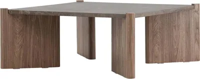 Immagine prodotto di FURNLUX Tavolino Rogaland Noce 100cm / Hauptfarbe: Braun / Dimensioni: 100 x 100 x 40 cm