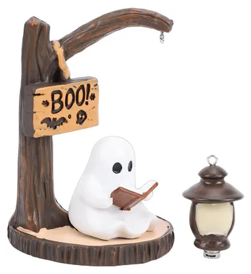 Produktbild von Geister-Lesebuch-Lampenfigur, Kunstharz, Kunsthandwerk, Heimdekoration, Laternenmodell für Tisch-Bücherregal