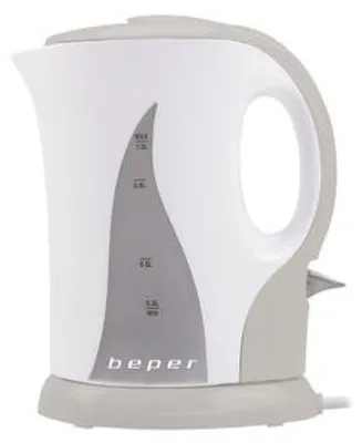 Produktbild von Beper BB.050 Schnurloser Wasserkocher, Kunststoffgehäuse, 1 l FÃ1/4llmenge, 1100 Watt, Trockengehschutz, Kalkfilter, Abschaltautomatik
