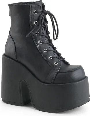 Produktbild von CAMEL-203 Damen Booties von DemoniaCult, Schwarz Matt , EU 38, US 8