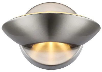 Produktbild von Wandleuchte, Up Down, 2 Flammig, Nickel matt, H 15,5cm