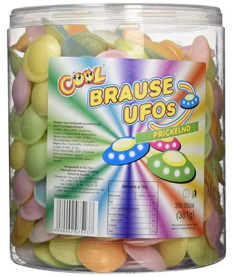 Obrázek produktu pro Chladivý šerbet Ufos s ovocnou šerbetovou náplní 380g