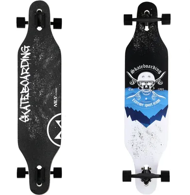 Immagine prodotto di Longboard Teschio Legno Skate Nils Extreme