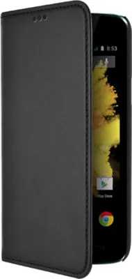 Produktbild von Blueway, Folio-Hülle für Wiko Sunset mit Halterungsfunktion und Kartenhalter, Schwarz