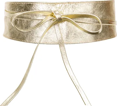 Produktbild von irisaa Leder Taillengürtel Damen, Breiter Obi Gürtel zum Schnüren Hüftgürtel Echtleder Bindegürtel Party Gürtel Taille Band aus Italien