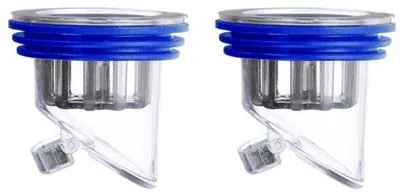 Image de 2 clapets anti-retour bleus pour douches, salles de bains et cuisines